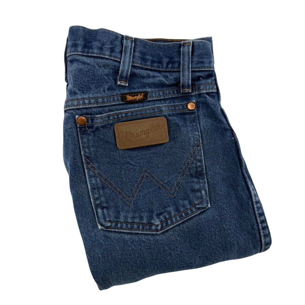 Wrangler Cowboy‎ Cut Mens Blue Denim Jeans Straight Fit Waist 30 Inseam 32